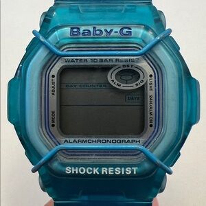 Vintage Y2K Baby G digital wrist watch ⌚️ blue by Casio 2415 BG-361 Shock Resist